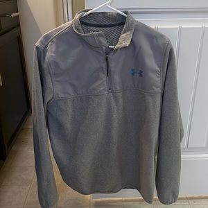 Gray under armour pull over